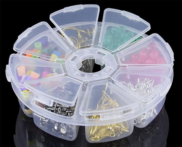 

nail transparent art empty storage case box rhinestones gems diy jewelry accessories plastic organizer manicure tool kits
