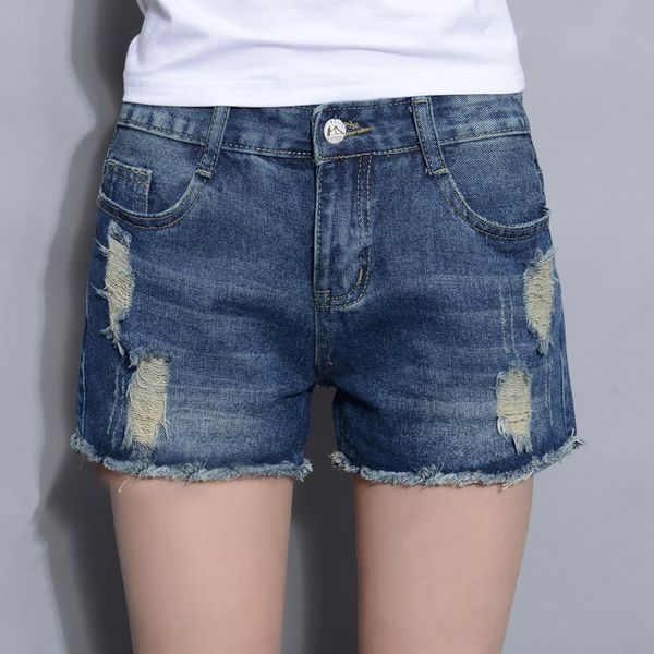 

summer shorts women casual hole short ol blue jean for /high waist /denim/plus size pants feminino women's, White;black