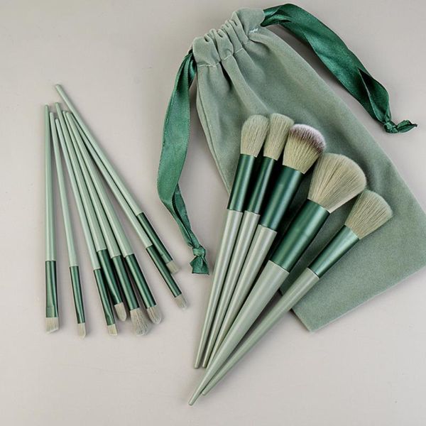 

makeup brushes 13pcs brush set portable soft hair face blush foundation powder eyeshadow eyebrow cosmetic beauty tools