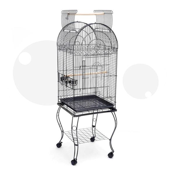 

bird cages large cage open parrot metal finch macaw cockatoo black vein b10x only au