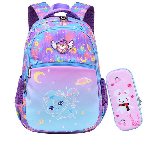 

school bags bag for children kids girls kawaii waterproof bookbag princess pink bagpack women casual laptravel teenage
