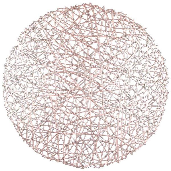 

placemats metallic hollow out mats non-slip heat insulation kitchen table & pads