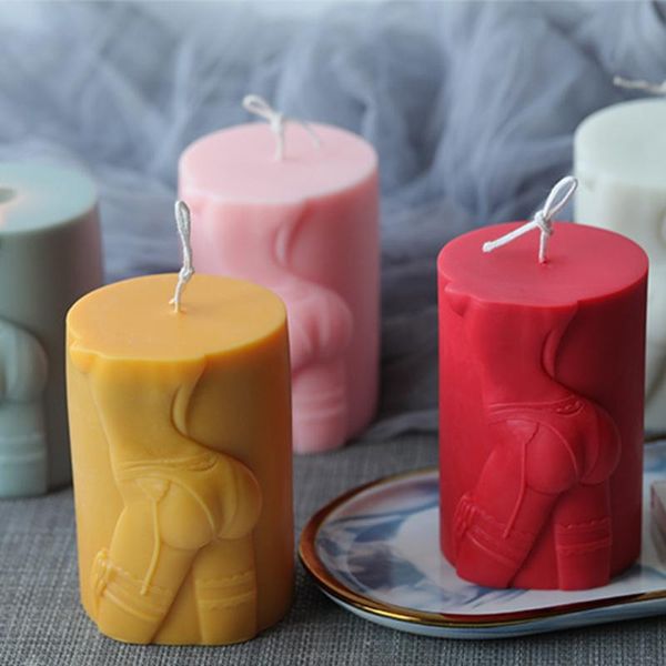 

craft tools body art carving cylinder candle mold silicone party decor candles silica fragrant mould