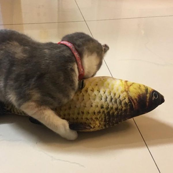 

cat toys wagging fish realistic plush toy simulation catnip soft gift for pet chewing b99