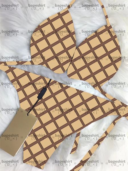 

classic plaid bikinis hipster padded women's push up swimsuits outdoor beach tourism vacation must bandage wear, Black