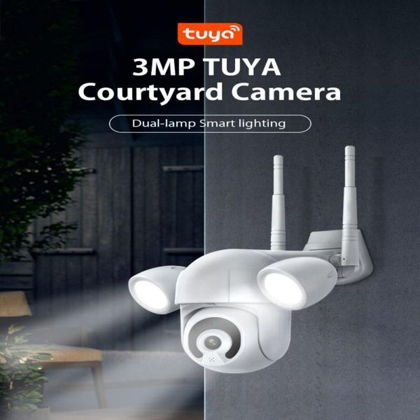 

cameras tuya 3mp ip camera wifi outdoor video home security cctv sureveillance works with smart life smartlife app