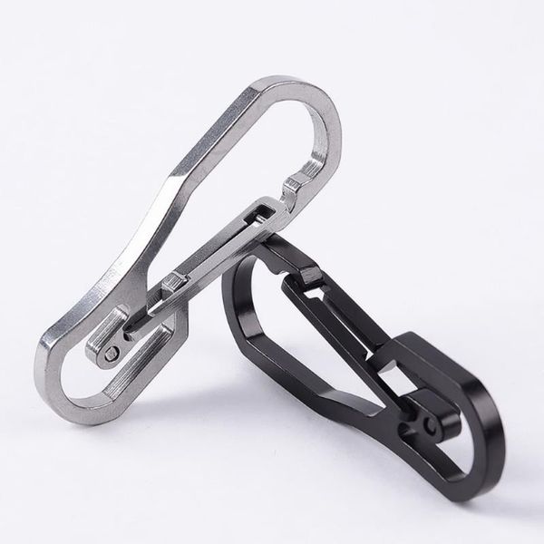 

cords, slings and webbing useful stainless steel buckle carabiner keychain key ring clip hook outdoor tool survival hiking accessories#40