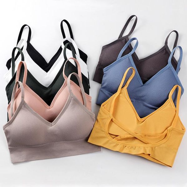 

yoga outfit cotton sports women bra running gym wear wire fitness stretch for