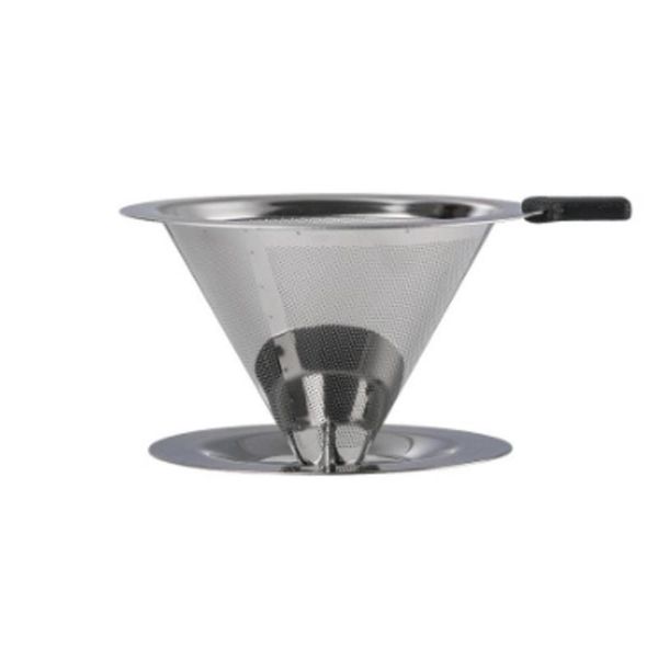 

coffee filters stainless steel reusable filter holder pour over mesh tea basket drip cup