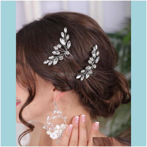 

hair jewelryhair clips & barrettes sier color hairpin rhinestone headpieces bridal headwear prom party classic women jewelry chic clip for b, Golden;silver