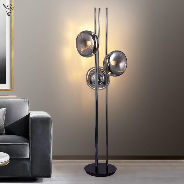 

floor lamps nordic lava lamp luxury smoky gray glass standing living room decor led lighting bedroom corner stand light