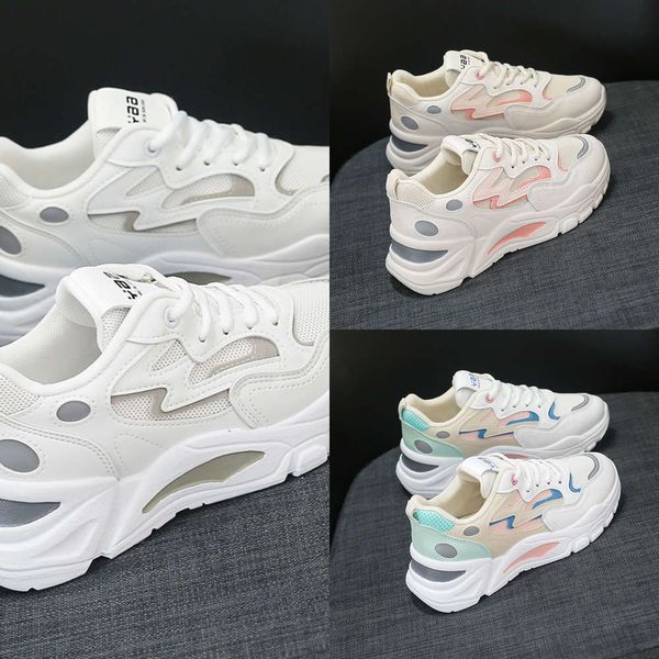 

casual shoes new versatile red and white mesh breathable casual sports shoes in spring 2021 wuko, Black