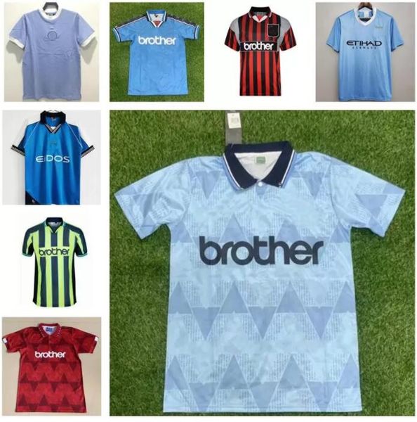 

1972 1989 manchester retro man haaland dzeko soccer jerseys 1998 1999 2011 2012 city 72 98 99 11 12 wembley clough home tevez kun agÃ¼ero kom, Black;yellow