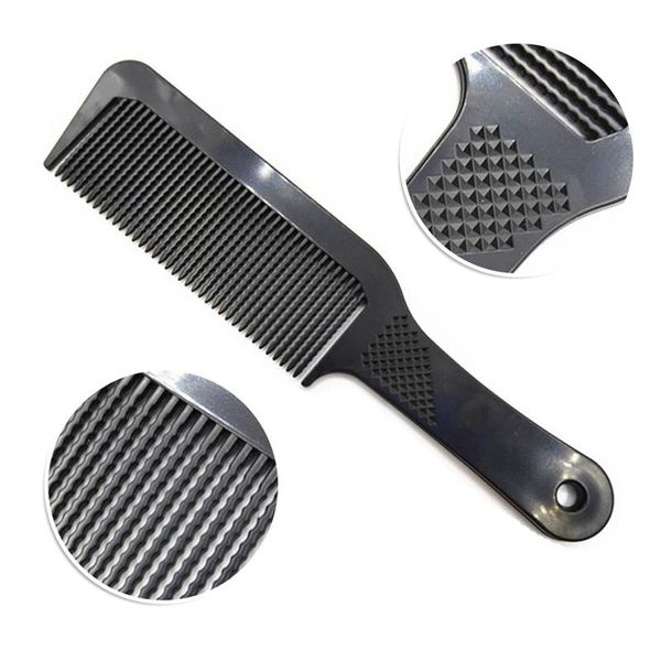 

hair brushes black static long waved teeth carbon comb women make smooth professional hairdressing men for hairstyling, Silver