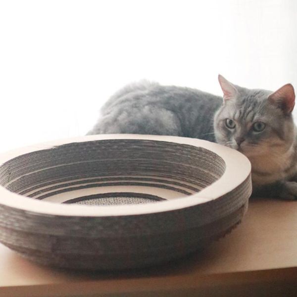 

cat beds & furniture scratch board big toy corrugated paper bowl with catnip cardboard grinding claw sleeping bed