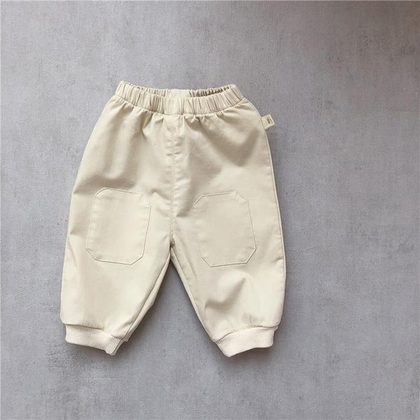 

trousers autumn baby solid pants 2022 infant leggings boy elasticity toddler girl casual children, Blue