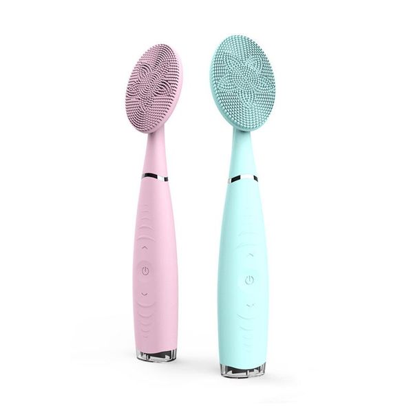 

sonic silicone facial cleanser rechargeable hand-held cleaner electric massagers