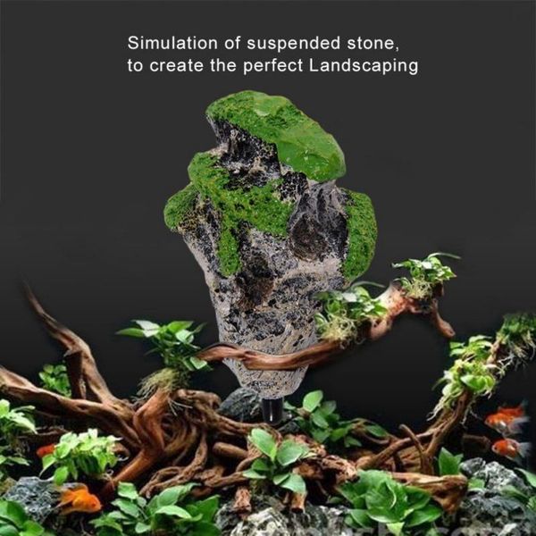 

decorations fish tank simulation mountain view aquarium floating stones ornament supply