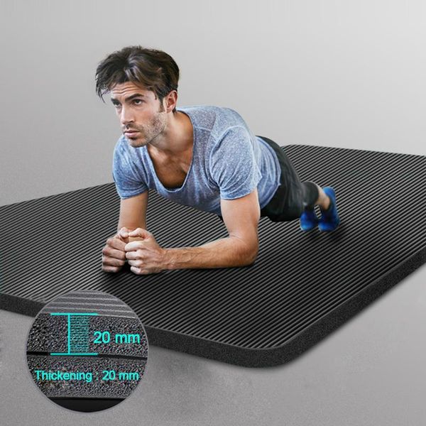 

yoga mats men gym plus size pilates nbr non-slip exercise tapete for women 10-20mm thick fitness sport pad workout mat