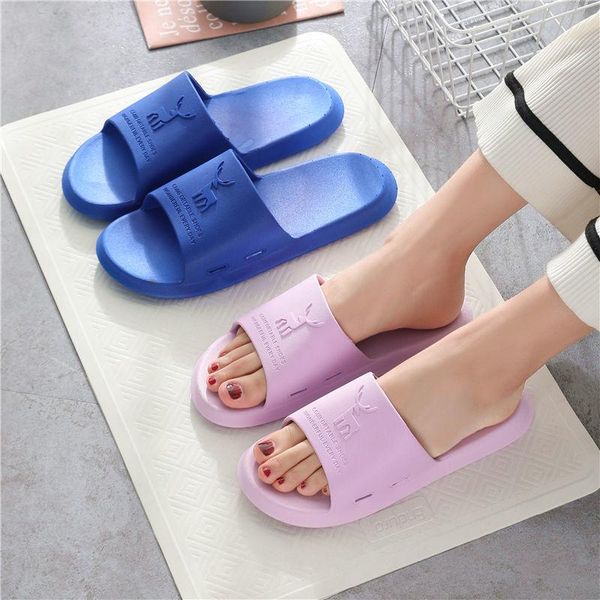 

slippers shoes women antiskid summer soled men's sandalias mujer, Black