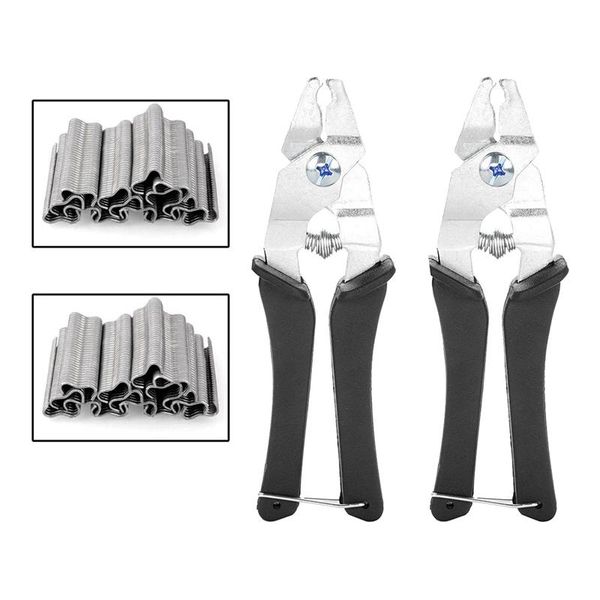 

professional hand tool sets promotion ring pliers kit with 1200 pcs m type nails,installation repair tools for animal cages,wire fencin