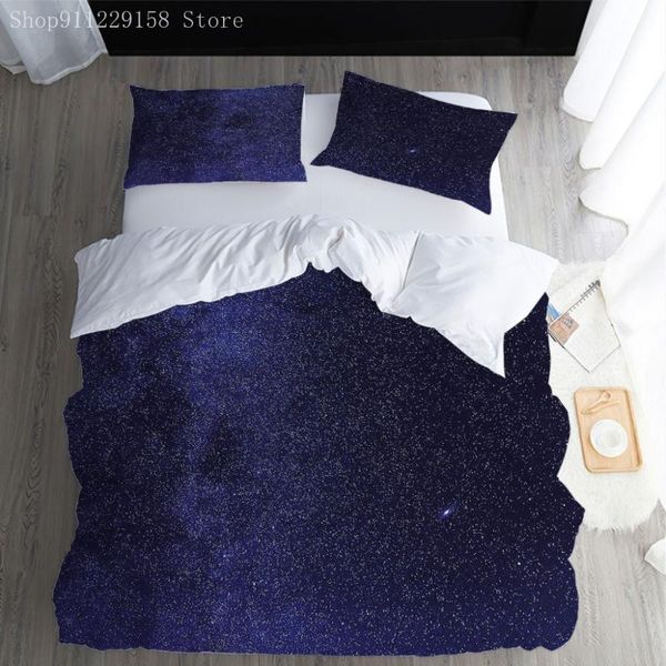 

bedding sets purple duvet cover starry sky set large beds girls bedspread home textiles microfiber kids bedroom 2/3pcs