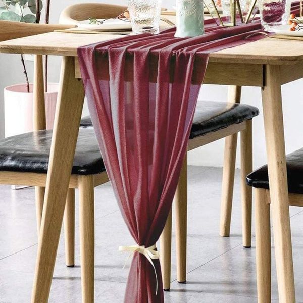 

arrival european style decorative chiffon table flag lightweight and beautiful supplies wedding cloth