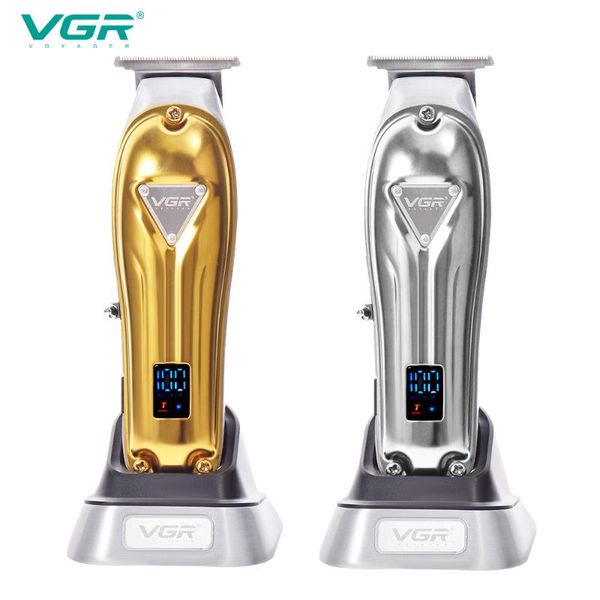 

hair clippers vgr 908 clipper professional personal care barber trimmer for men shaver lcd rechargeable metal electric base salon v908