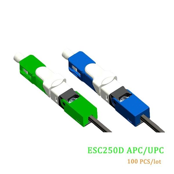 

esc250d sc apc and upc single-mode fiber optic quick connector sm fast equipment