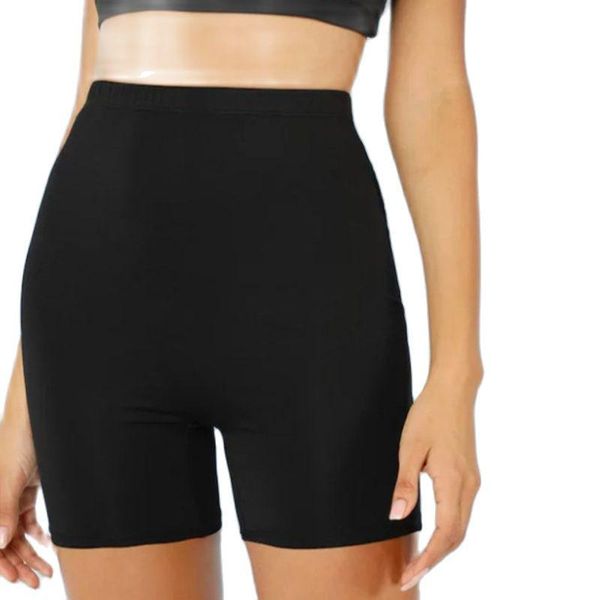 

women's shorts 2021 slimming fitness leisure high waist fashion summer knee-length black riding streetwear tights, White;black