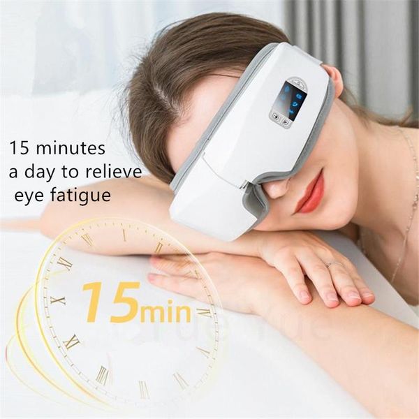 

electric eye massager 4d smart airbag vibration compress bluetooth fatigue massage glasses care instrument usb 20#43 massagers