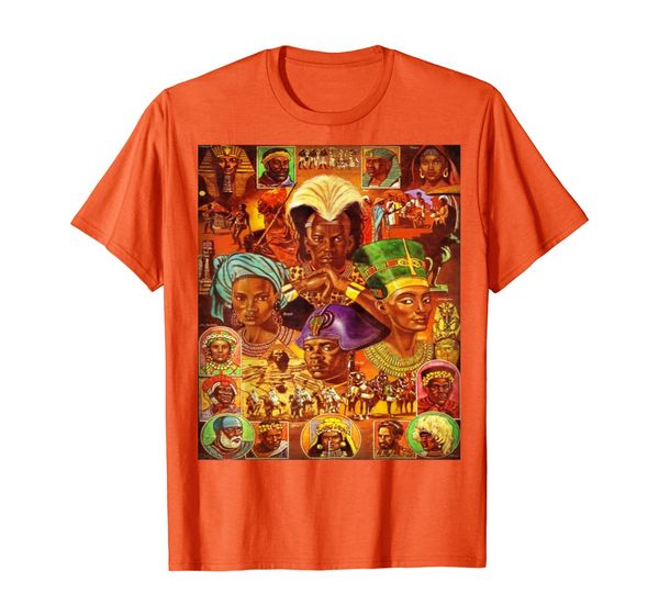 

ancient kemet | egyptian royalty pharaoh, t-shirt, White;black