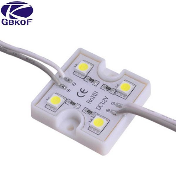 

20pcs dc12v 4 led modules white/warm white ip65 waterproof for signs advertisements