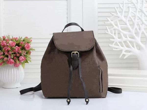 

hbp montsouris backpack woman classic bags brown flower leather travel bag designer buckle tie rope backpacks turtledove telfars bag