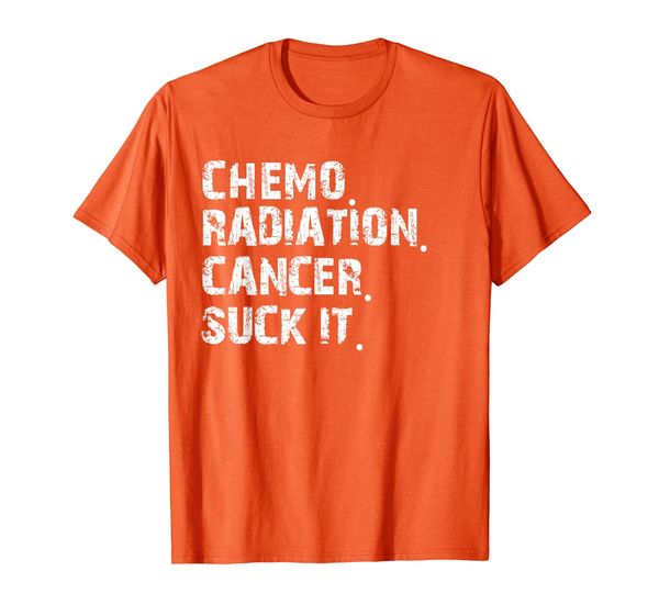 

cancer survivor chemo radiation cancer suck it t-shirt, White;black