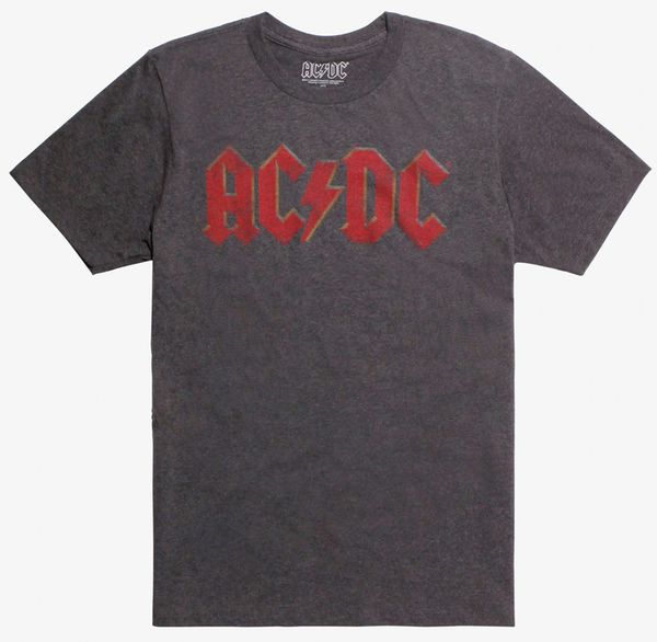 

AC/DC FADED LOGO Rock Band T-Shirt NEW Licensed & Official XS-2XL, White;black