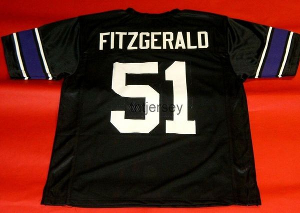 personalizzato PAT FITZGERALD NORTHWESTERN WILDCATS JERSEY STITCHED aggiungere qualsiasi nome numero