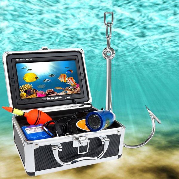 

50m cable water underwater fishing camera the viewing angle 92degree 7inch lcd monitor video color fish finder system ip cameras