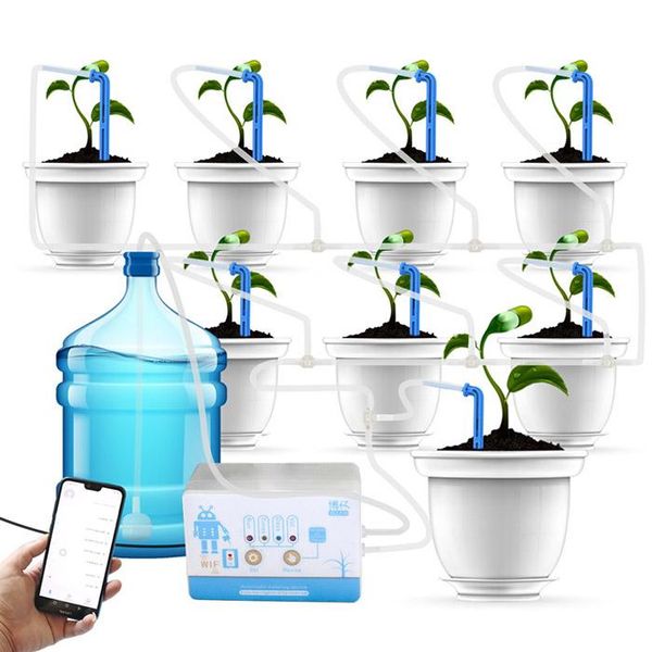 

wifi automatic watering device smart potted lazy home office timer mobile phone remote control garden water timers equipments