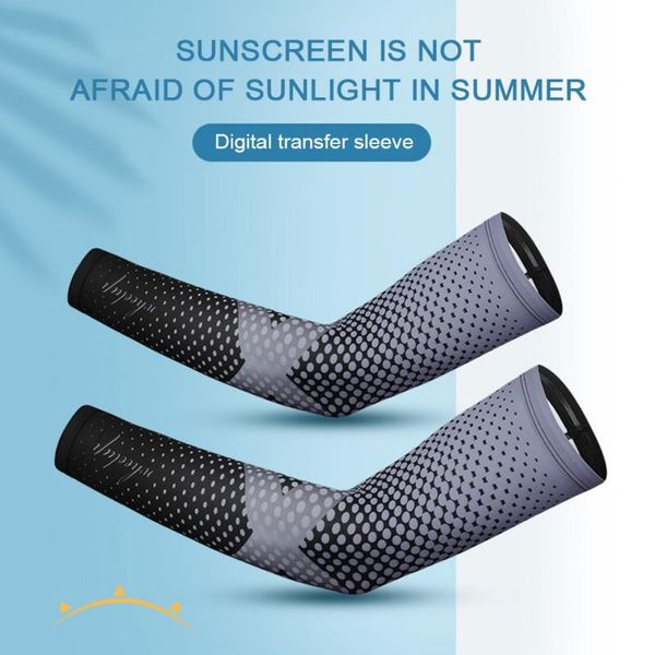 

sun protection cooling arm sleeves,compression sleeve for men running cycling golf driving basketball elbow & knee pads, Black;gray