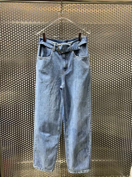 

ladies fashion loose high waist wide leg jeans 1225 women's, Blue