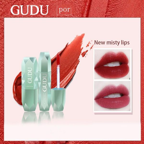 

lip gloss blue drill lipstick soft mist moisturizing glaze velvet matte long lasting waterproof makeup tslm1