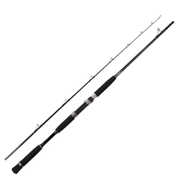 

boat fishing rods 2.1m/2.4m carbon fiber 2 sections rod 40-60# lure weight 60-200g spinning trolling