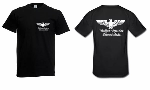 

mens t-shirt armoury rÃ¼sselsheim (front + back print) up to 5xl, White;black