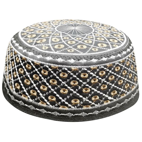 

muslim prayer caps for men india brown black kippah yarmulke hats jewish kippah musulman bonnet jewish hats arabic saudi arabia, Blue;gray
