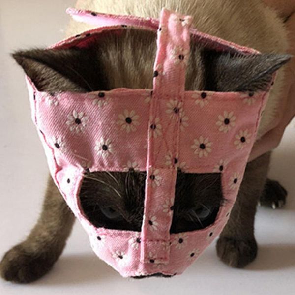 

cat costumes pet anti-bark grooming muzzle mouth anti-bite anti-call mask supplies adjustable dog no bite breathable cover