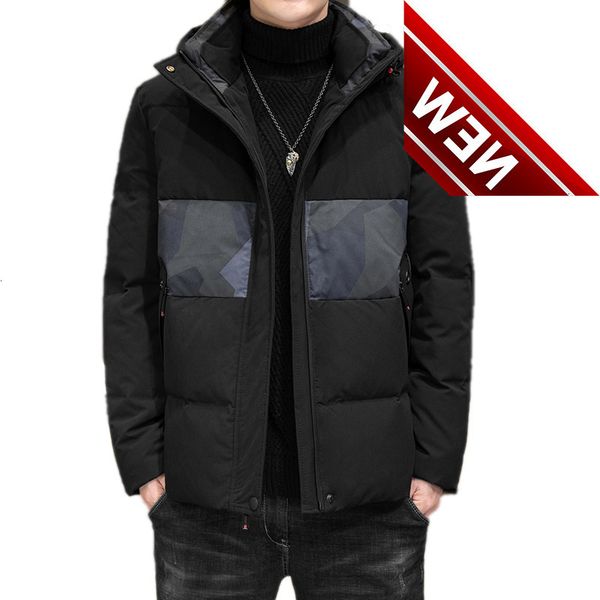 

2021 winter men's new thickened down jacket, Black