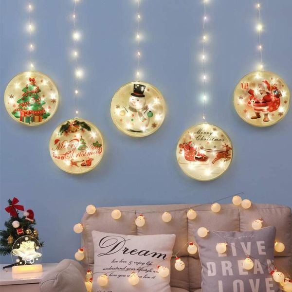 

party decoration christmas lights led string usb 8 modes hanging curtain light with remote control for home outdoor
