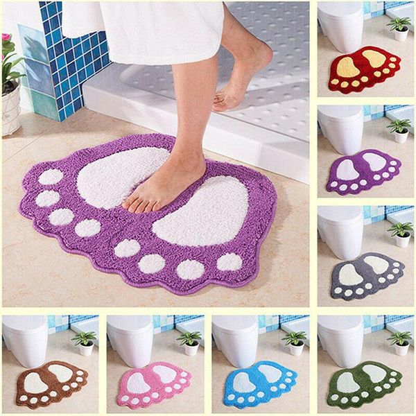 

soft non slip bath mat bathroom rug absorbent microfiber shaggy 40 x 57 cm carpets