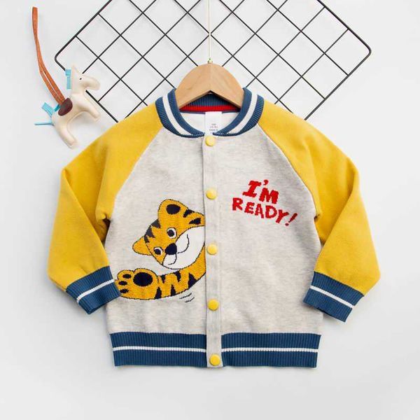 Saileroad 2-7years Baby Girl Одежда Tigers Свитер Pailetets Девушки Кардиган Осень для Детских Свитер Y1024